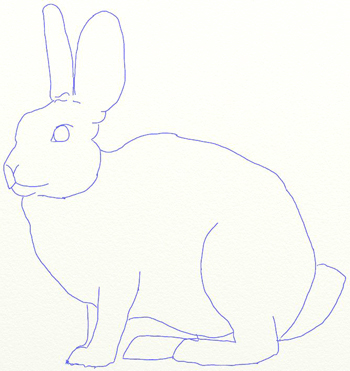 Как нарисовать зайца, шаг 5