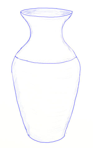 Как нарисовать вазу, шаг 5