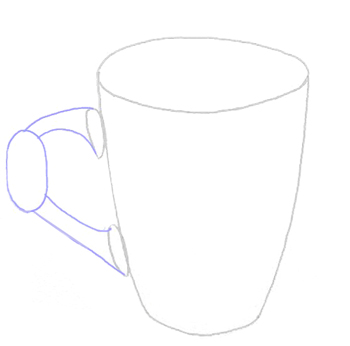Как нарисовать Чашку, Кружку, шаг 3