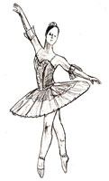 Рисунок балерины