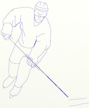 Как нарисовать Хоккеиста, шаг 5