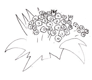 Как рисовать цветы, шаг 3